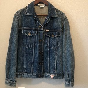 Vintage Guess?,80’s/90’s,stonewashed denim jacket,style #22847,Georges Marciano
